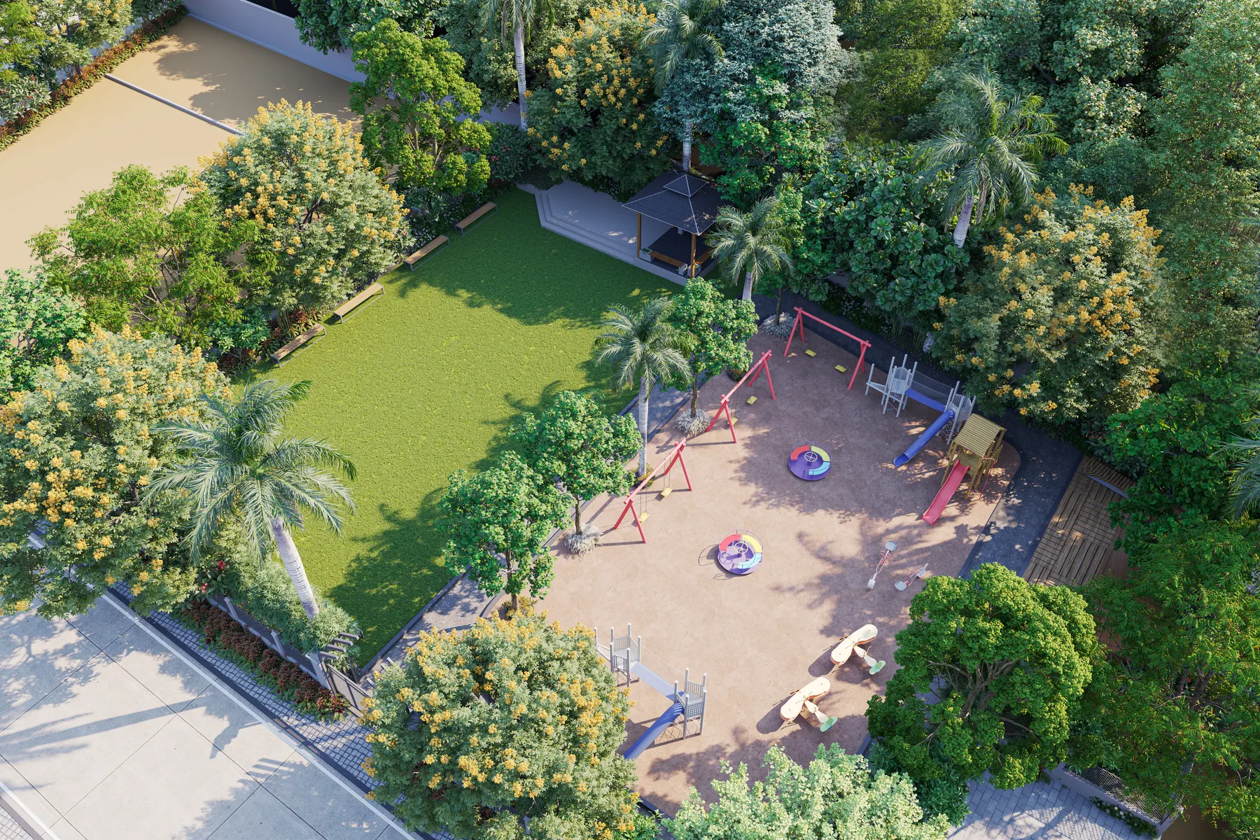Garden A aerial day view, Mauli Crystal 35